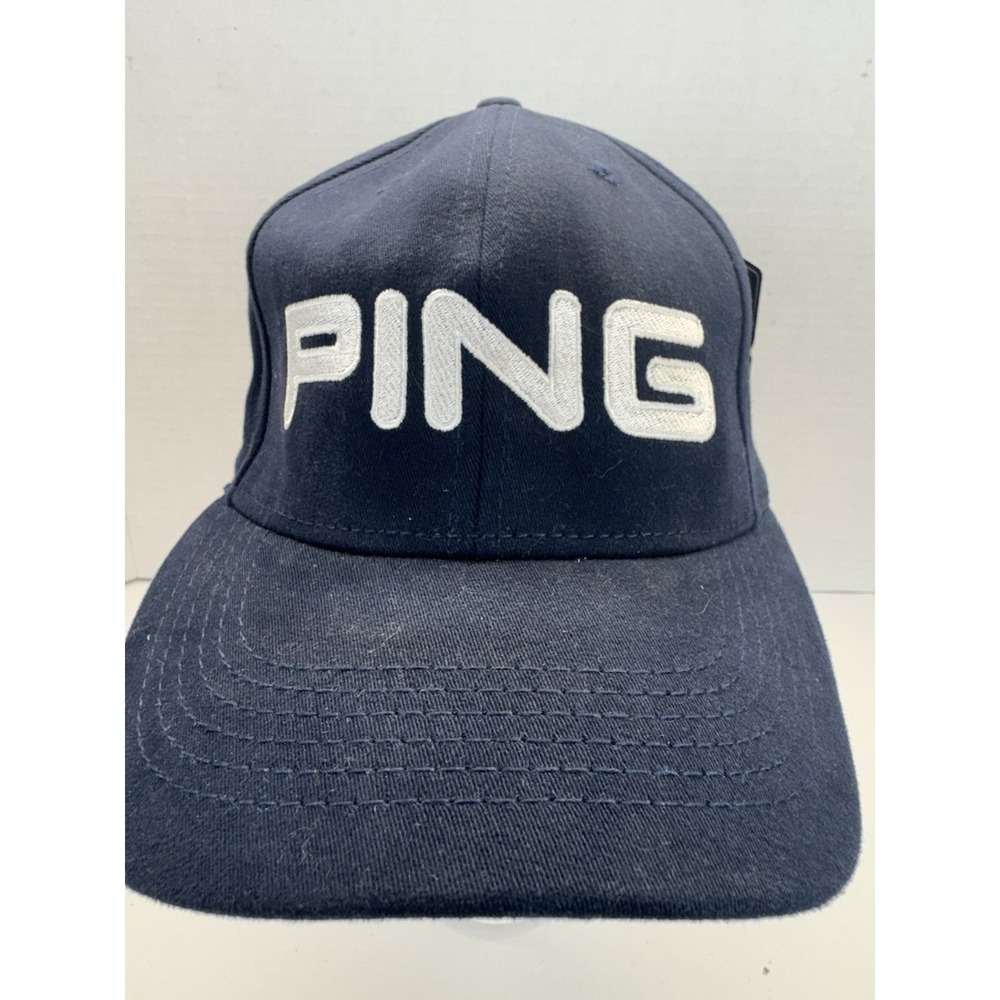 PING Golf Hat Cap‎ Adjustable Navy Blue NWT Deadstock One Size